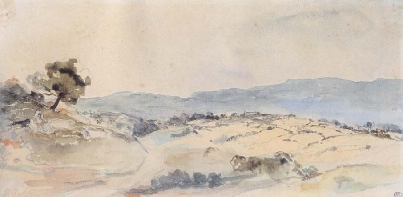 Eugene Delacroix Moroccan Landscape near Tangiers France oil painting art